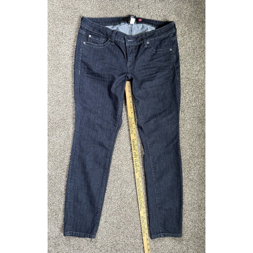 Torrid Jeans Womens 14R Dark Wash Skinny Stretch Skull Pocket Denim Goth - Picture 4 of 7